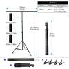 Фон Т-образная стойка Регулируемая телескопическая стойка для фона Студийное видео Прямой эфир