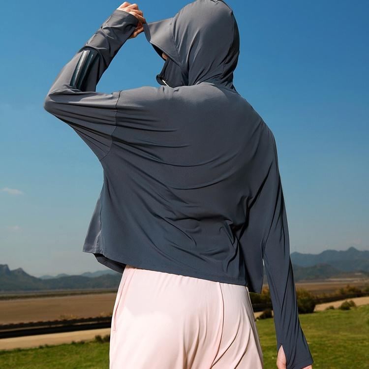 Adidas Breathable And Cool Feeling Sun Protection Clothing Women's Dark Gray IW9434