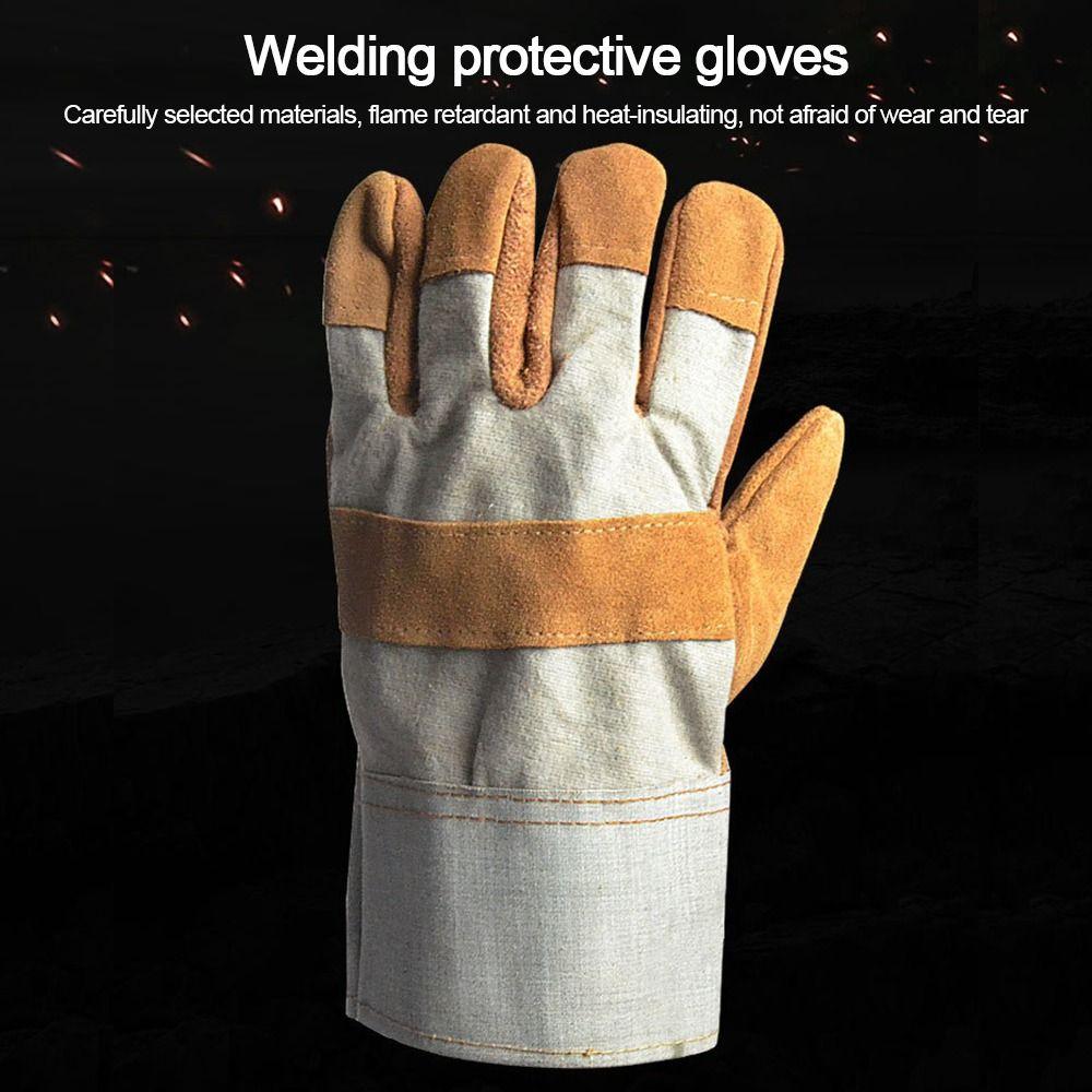 Thick Labor Gloves Cowhide Mechanic Glove New Welding Gloves
