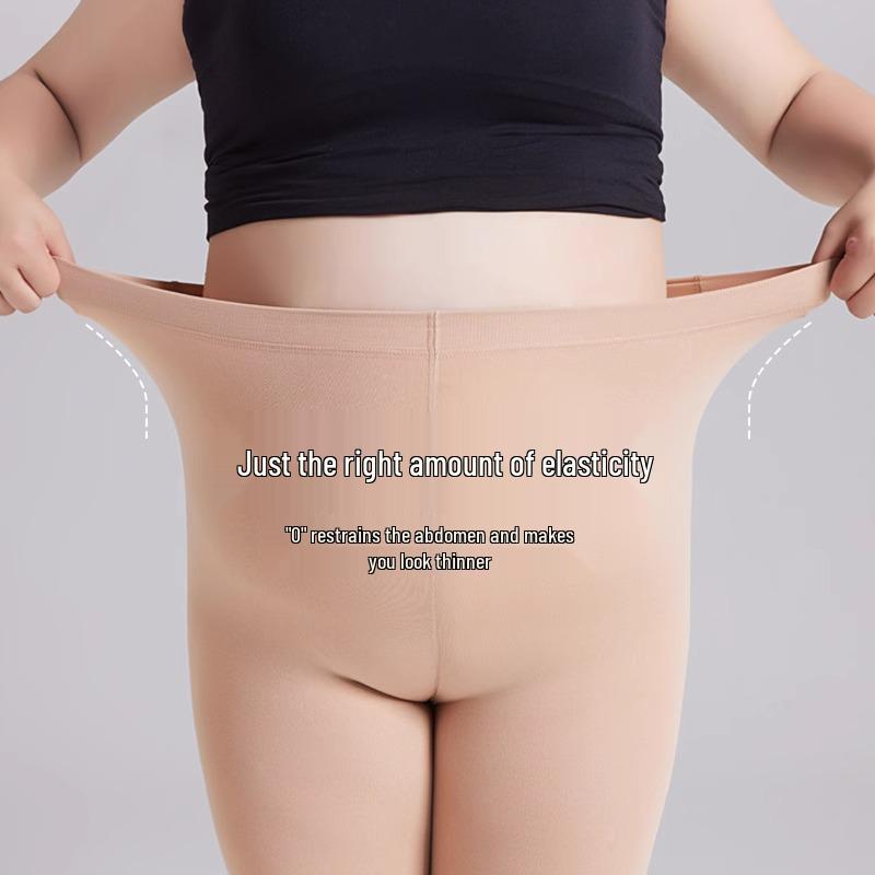 Колготки большого размера с нескользящей флисовой подкладкой для женщин - Осень/Зима