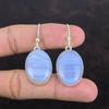 Blue Lace Agate Earrings 925 Sterling Silver Earrings Genuine Gemstone Earring Handmade Jewelry Earring For Mom Unique Earring Gifts For Her