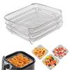Non-Stick Grilling Rack Stackable Grill Basket New Air Fryer Rack  Kitchen Gadgets
