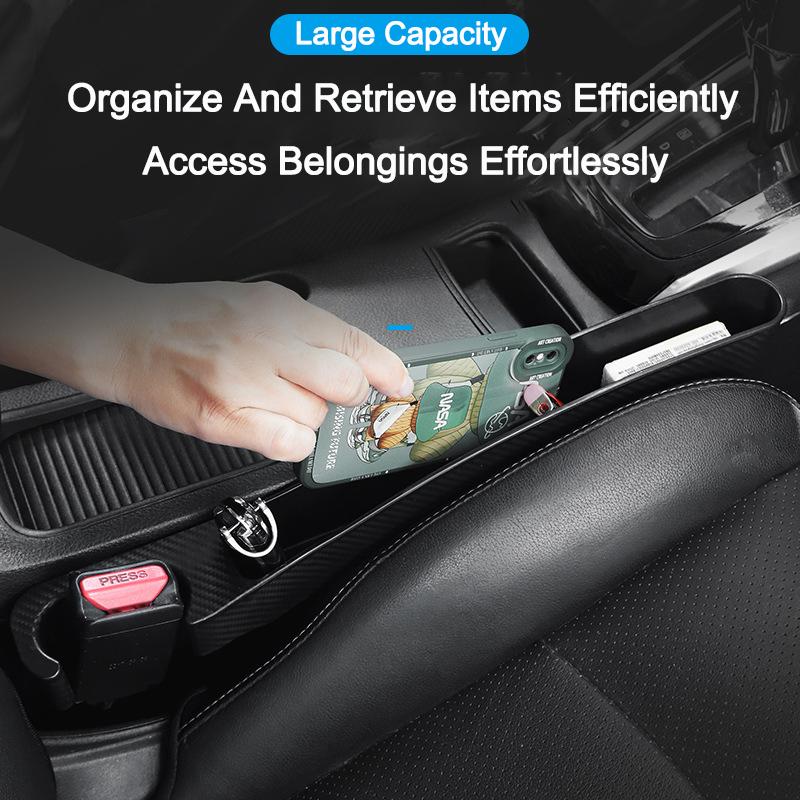New 2PCS Car Seat Gap Storage Box Fill Auto Seat Gaps To Prevent Cell Phones From Falling Universal Tool Kit Car Accessories