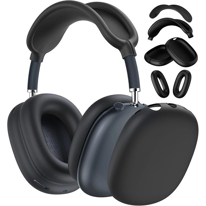 Защитный набор 4-в-1 для AirPods Max 1/2 - Прозрачные амбушюры + Силиконовое оголовье и амбушюры