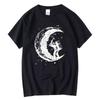 Men's N Retro Moon Working Man Print Casual Summer Daily Home Short Sleeve Men's T-shirt T-shirt Street Hip Hop T-shirt