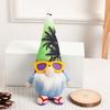 Yousheng Summer Gnomes Decoration Cute Beach Plush Gnome Figurines Wearing Flip-Flops Hawaiian Style Elf Dwarf Ornament for Home Farmhouse Tiered Tray