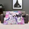 Anime ReZero Throw Kid-Friendly Flannel Throw Blanket Soft Warm Anti-Static Washable All Season