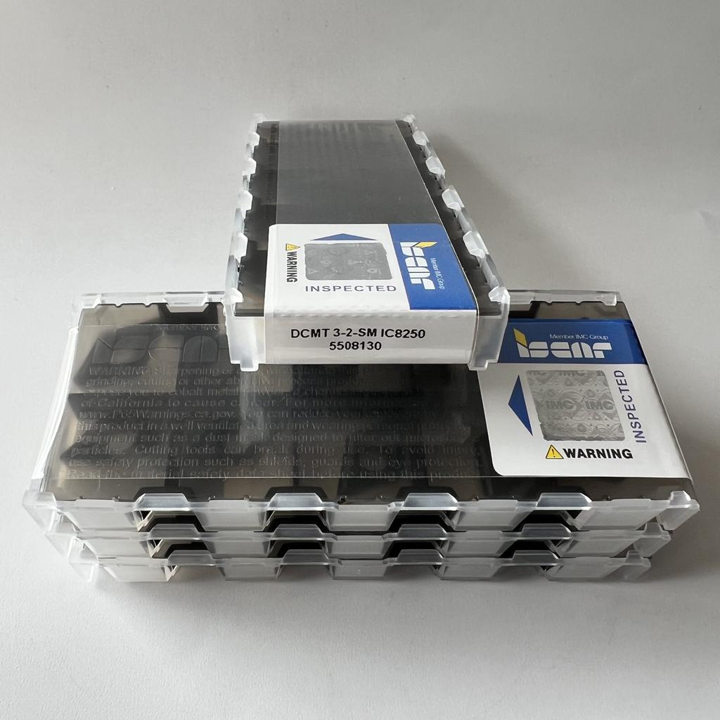 ISCAR / DCMT11T308-SM IC8250 / Industrial indexable carbide inserts 10 Pcs