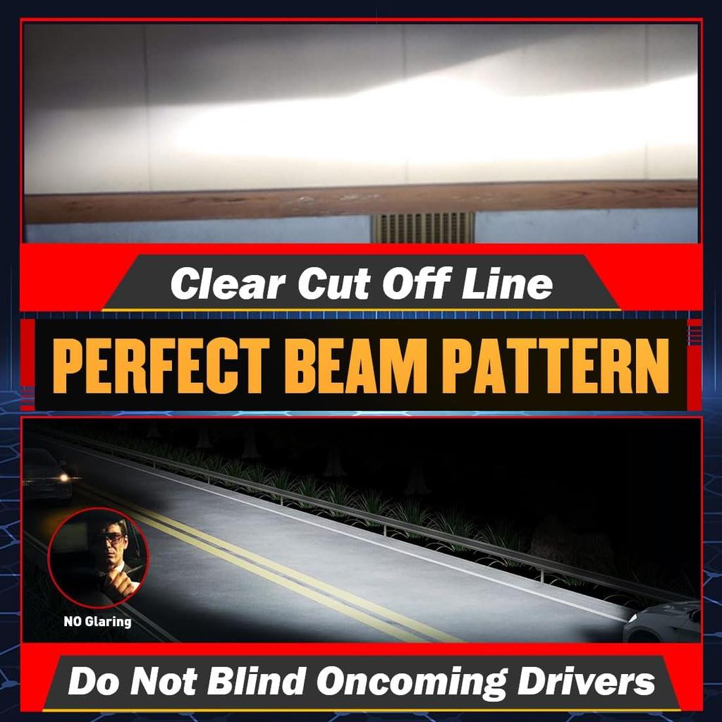 Светодиодные лампы H11, 30000 лм 1000% яркости, Холодный белый 6500K, 1:1 Мини-размер, Подключи и работай, Готов к CANBUS, Дальний и ближний свет, H8 H11 H16 Светодиодные противотуманные фары,