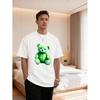Women's & Man's T-shirts/Green Teddy Bear Print 100%/Breathable Sizes (S-3XL)/Comfortable Fabric/Ideal for Sports & Casual Wear/Must-have for