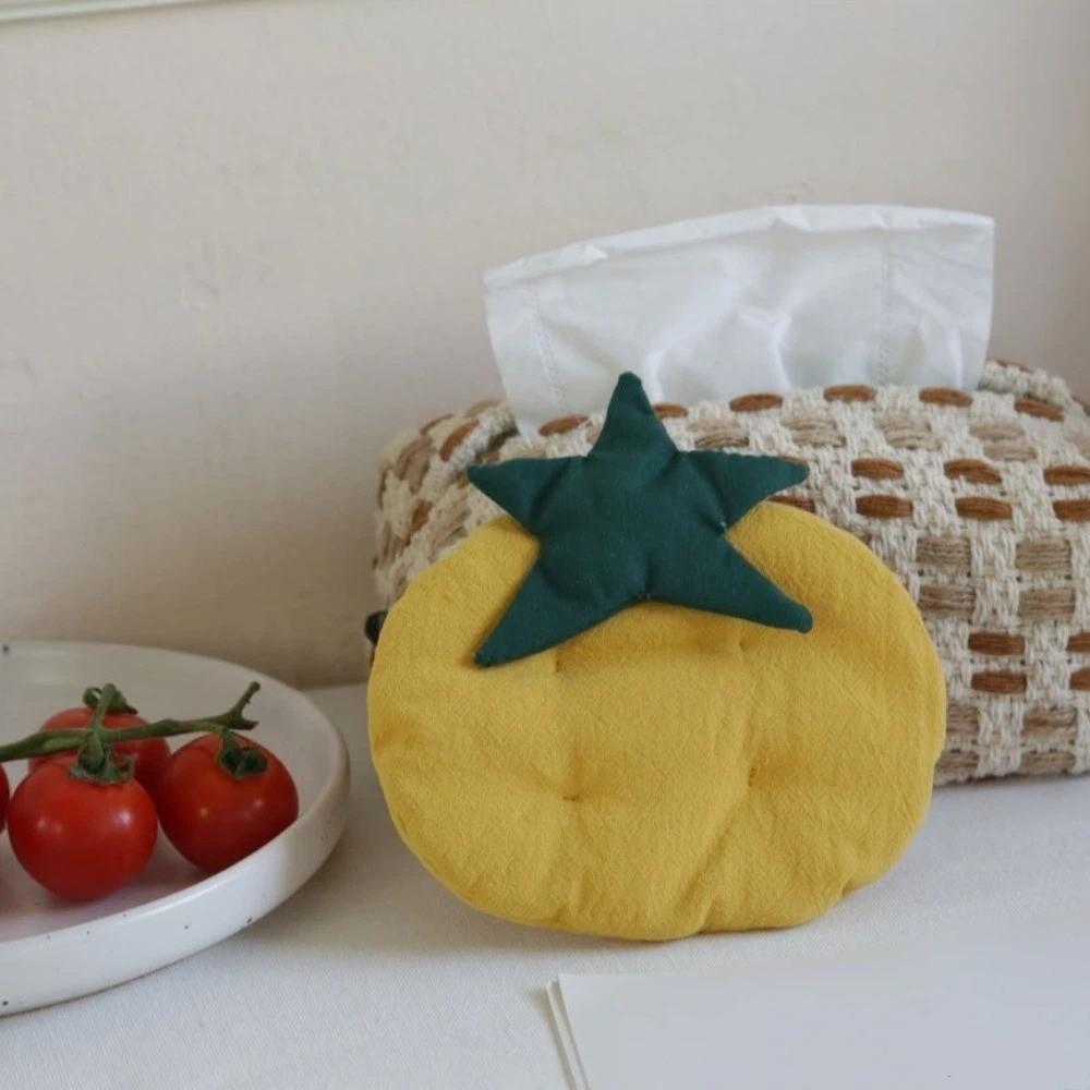 Anti-Scalding Tomato Shaped Coaster Non-Slip Tea Cup Mat Creative Fabric Coaster Kitchen
