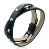 [K5179] - Браслет комбинированный "Мирный" черный/сталь - 8 мм