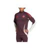 Adidas Tiro 24 Bayern Munich Training Striped Long Sleeve Football Shirt Men Tops Dark-Chestnut IS9941