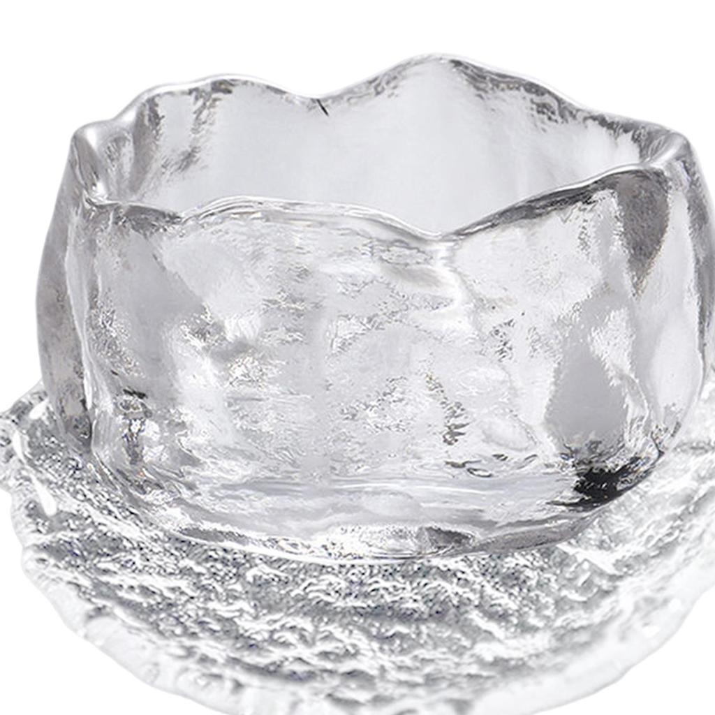 Nordic with Saucer Transparent Thickened Crystal Cup Heat Resistant Drinkware Household Handmade Tea Set Cup for Office