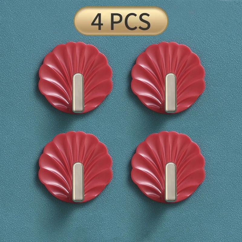 4/2/1 шт. настенные крючки без перфорации, крючки в форме ракушки, прочные липкие вешалки для одежды, вешалка для полотенец, сумка для ключей, держатели для ключей