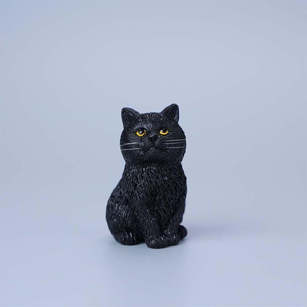 Simulation Cat Pet Model Cute Mini Cat Decoration Creative Cat Ornament  Kids Toy