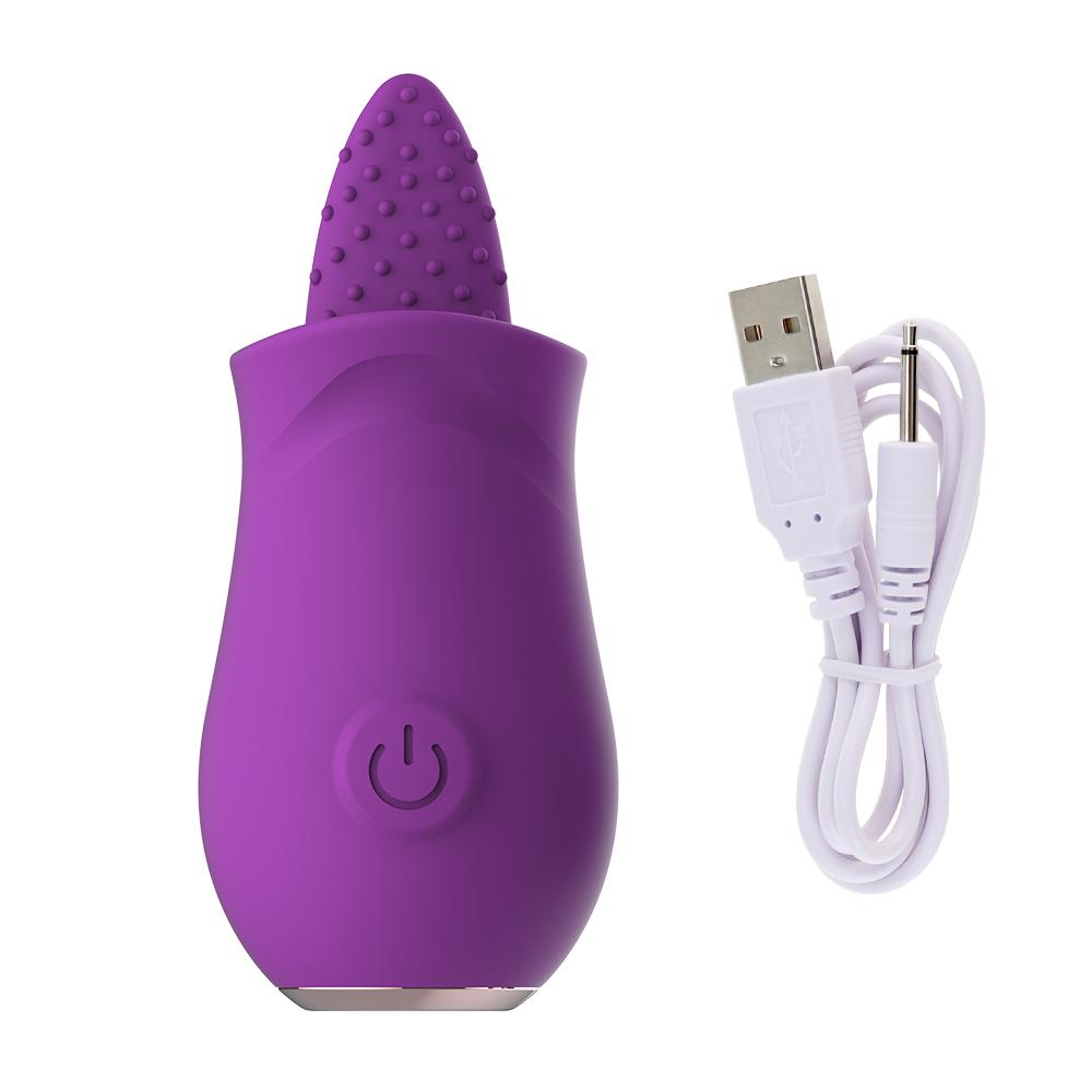 Clitoris Tongue Licking Vibrator 10 Speeds Vibrating Rechargeable Nipple Massager Clitorid G Spot Stimulator Sex Toys for Women