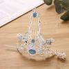 Accessories Zinc Zinc Alloy Hanfu Hairpin Crane Hair Stick Hairstyle Design Tool Ancient Style Hair Crown