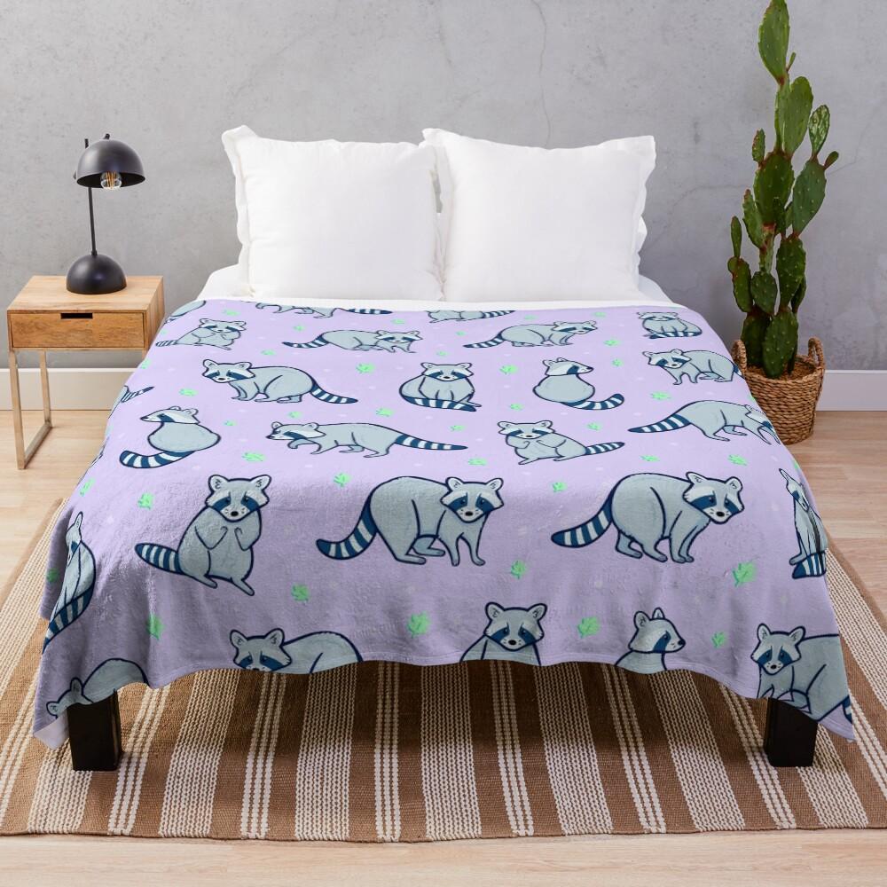 Raccoon Goons Throw Blanket