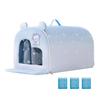 Insulated Cat Cooling House with Ice Packs Removable Summer Shelter Habitat for Small Dogs Kitten Balcony Patio Backyard Camping