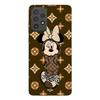 Case For Samsung Galaxy A73 Minnie Disney LV Brown Manoacase