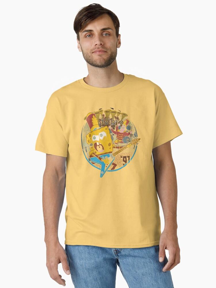SpongeBob SquarePants SpongeBob SquarePants And Patrick Super Bowl Band Classic T-Shirt