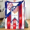 Atlético Madrid Theme Printed Blanket - Perfect for Couch, Bed, Travel & Outdoor Use | Machine Washable, Cozy & Durable.