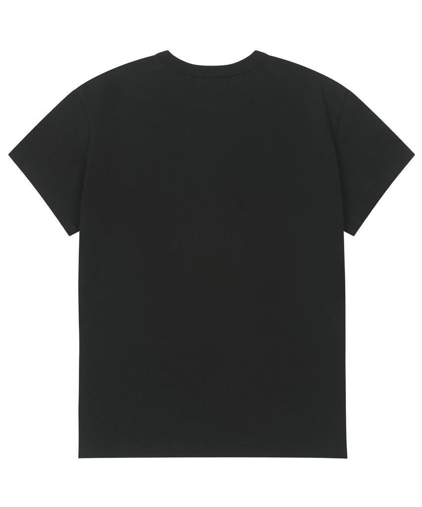 SHIRTMYLIPS Отпечаток губ Рок-звезда Укороченная футболка Черный