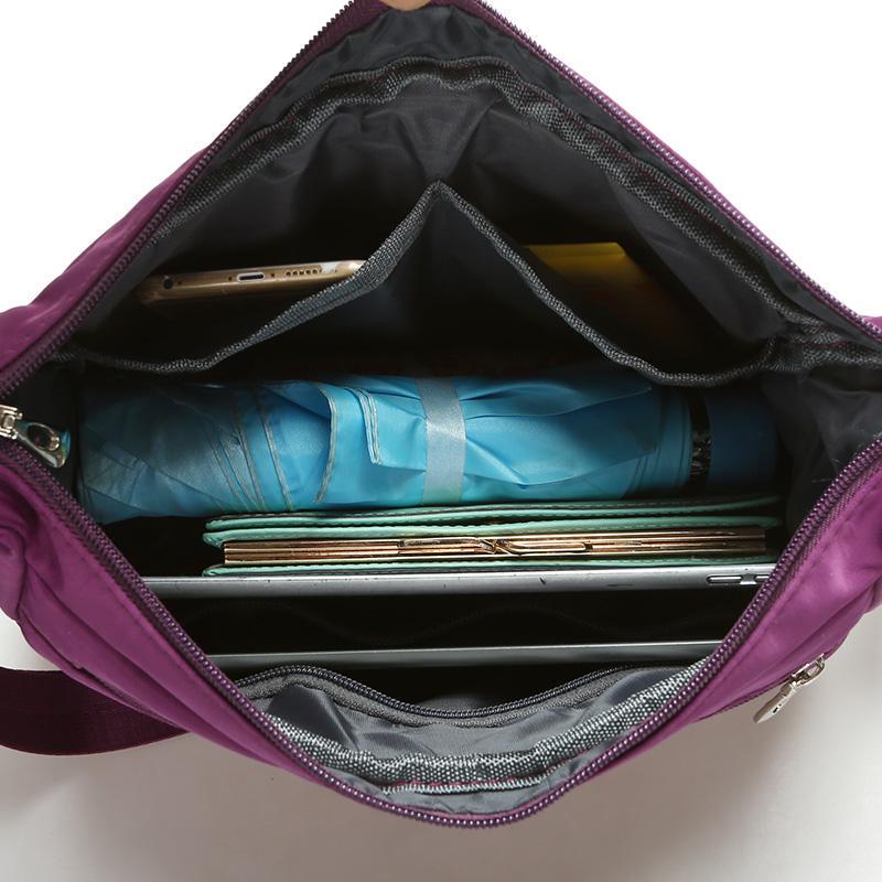 Casual Nylon Bag Messenger Shoulder Bags Waterproof Multilayer Bag Women Mom Casual Bag Handbags