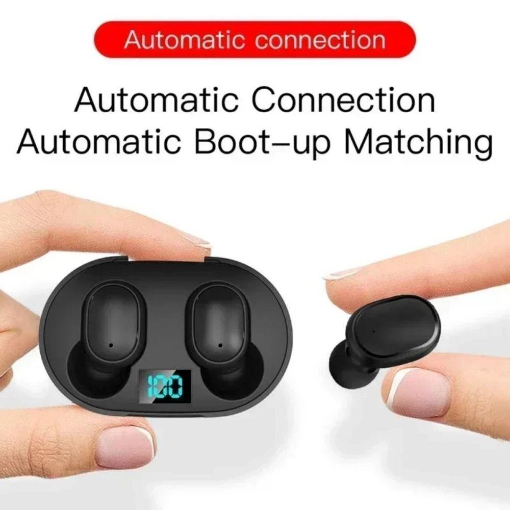 Noise Reduction Wireless Headset Touch Control Bluetooth Earbuds Listening Music