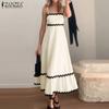 Womens Summer Holiday Casual Sleeveless Slip Dress