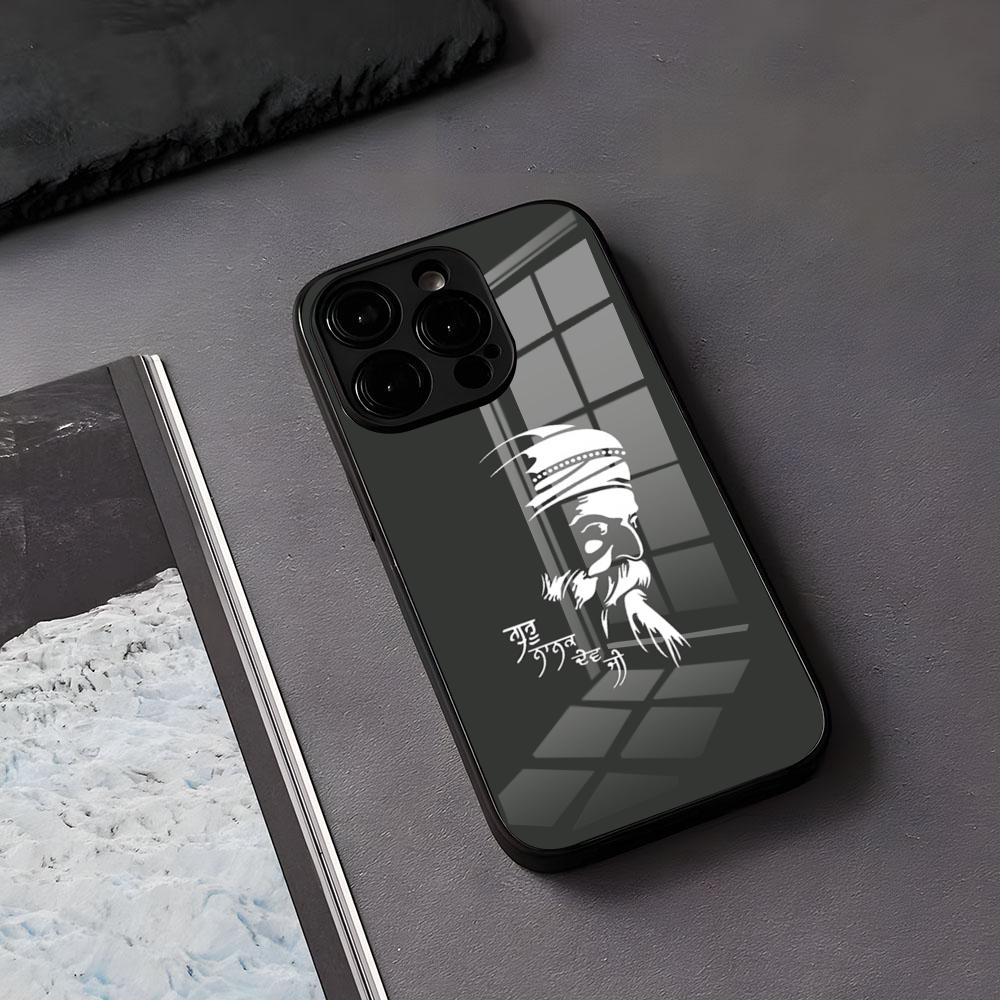 Сикхский Кханда Сикхизм СУВЕРЕННЫЙ Чехол для Телефона Для IPhone 17 Air 16 E Pro Max 15 14 13 Mini 12 Pro 11 Max Plus Черный Стеклянный Чехол