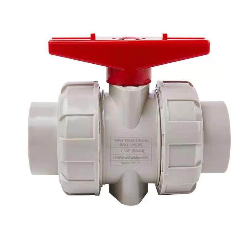 Jinghong PPR Double Union Hot-Melt Ball Valve DN50