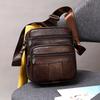 Новая вертикальная мужская сумка через плечо из натуральной кожи, повседневная сумка через плечо из натуральной кожи, регулируемая сумка через плечо для деловых поездок и поездок на работу из кожи
