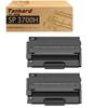 SP 3700H Large Capacity Pack Compatible Toner Cartridge for Ricoh Compatible Ricoh SP 3700 SP 3700SF [2 Black] Models [Tankard]