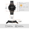 Мужские часы Fossil RHETT Multifunction из черной нержавеющей стали, BQ2845