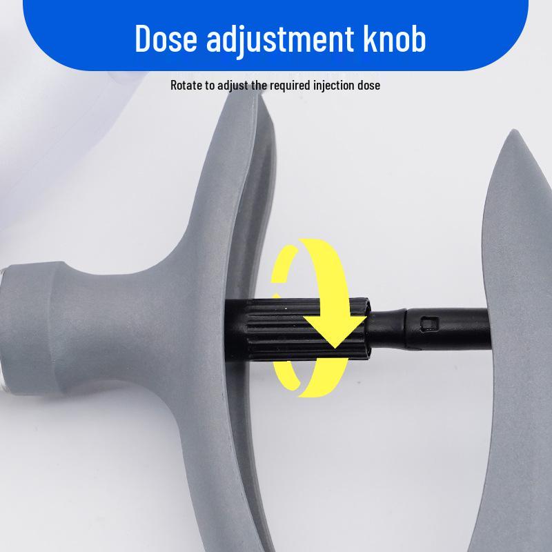Регулируемый ветеринарный инъектор для вакцин 5 мл для свиней, крупного рогатого скота, овец и 2 мл для птицы