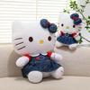 Кросс-бордер Джинсовое платье Плюшевая игрушка KT Cat Украшение