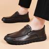 Мужские повседневные кожаные туфли с подкладкой из коровьей кожи, офисные и деловые кожаные туфли, новый мужской стиль, мягкая подошва, мягкая поверхность, нескользящая