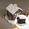 Log Cabin Incense Burner Cone Relaxation Gift Collection Resin Home Chimney Decor for