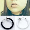 Simple Small Circle Earrings Fashion Single Ear Pierced Ear Clip Nose Ring Personalized Jewelry