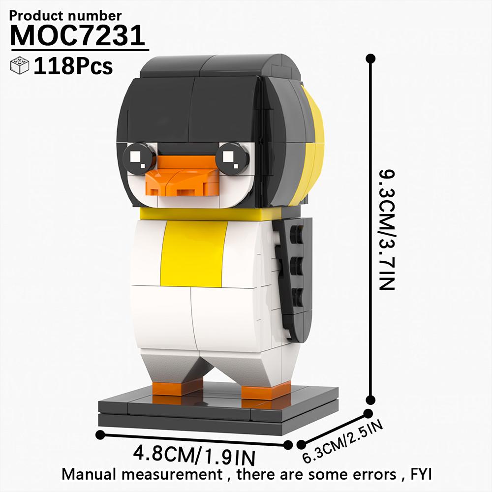 MOOXI Серия Животные MOC Кирпич Панда Тигр Кот Кирпичноголовый Ser Модель Взрослые Строительный блок Детские Образовательные Игрушки Для Детей Подарок