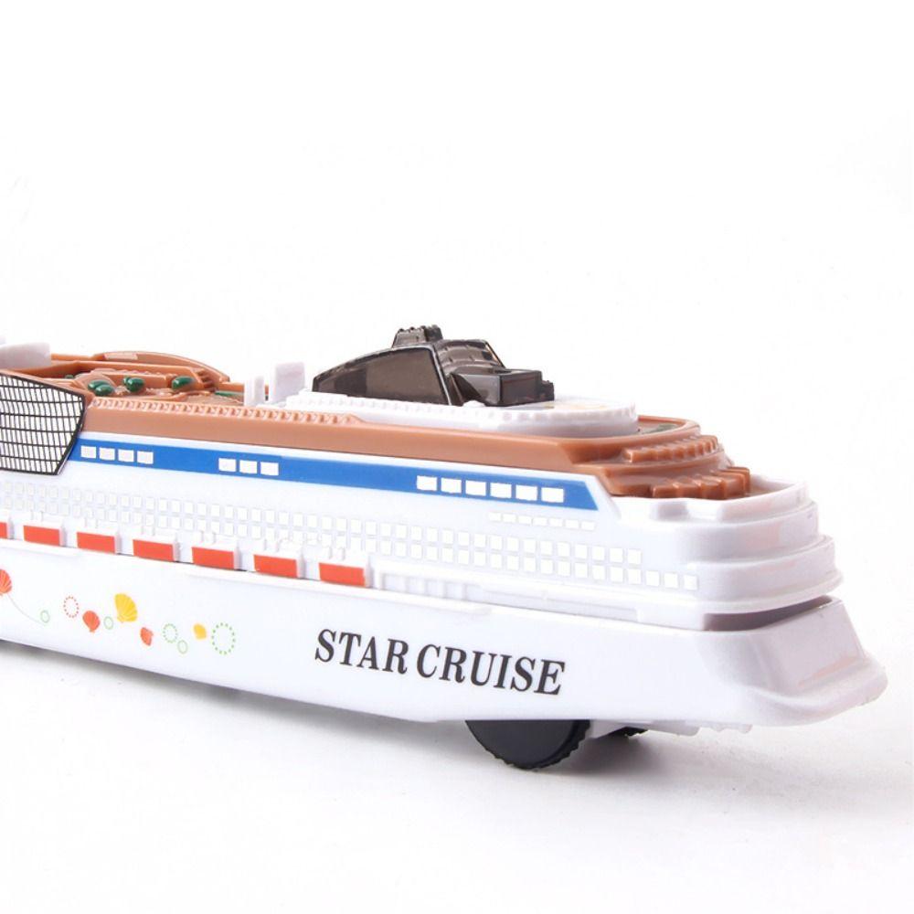 For Kids Collection with Light and Sound Ocean Liner Boat Toy Home Decoration Cruise Ship Model Toy