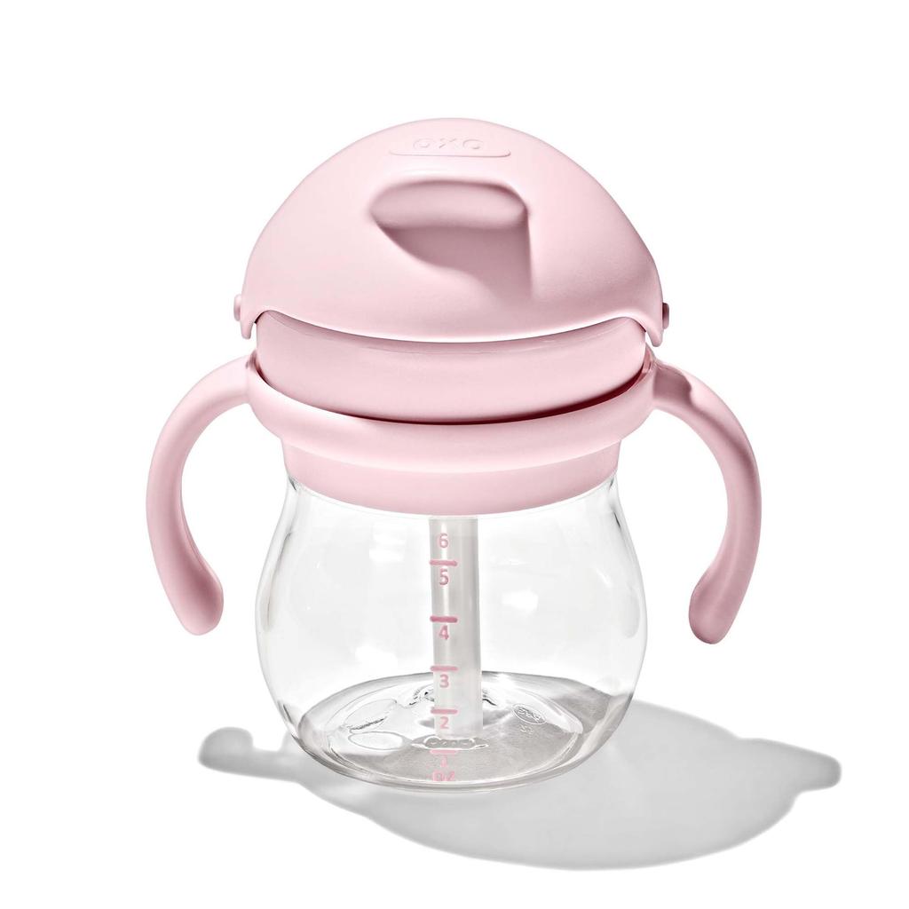 Кружка OXO Tot Straw Cup с ручкой Blossom Mug можно мыть в посудомоечной машине Стильная герметичная 63164100
