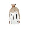 Nike Sportswear Tech Fleece Color Block Logo Print Zip-Up Hoodie Kids Hoodies Khaki FD3285-121