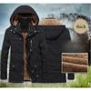 Coat Mens Thick Warm Man Jacket Winter Parkas Casual Cotton Padded Jacket Male Multi-Pocket Fur Hoodies Men Parka