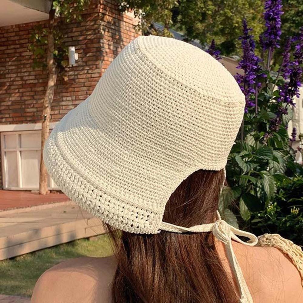 Big Brimmed Folding Straw Hat Lightweight Woven Sun Cap Fashion Vacation Beach Cap Women