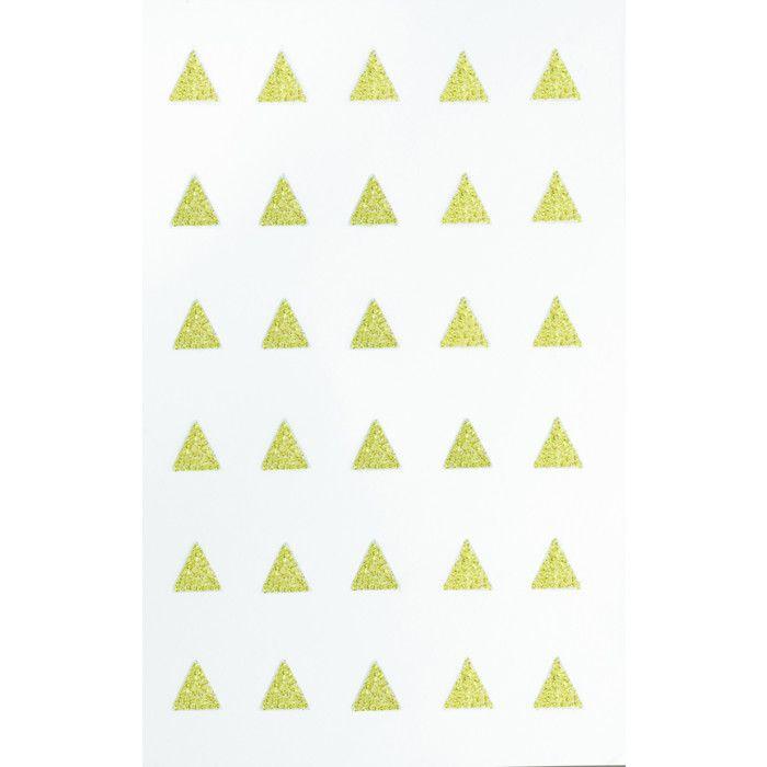 MégaCréa DIY - Motif Thermocollant transfert Customisation textile Triangle Doré 1 cm