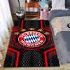 Ковер FC Bayern Munich с логотипом, красно-черный акцент, подходит для использования в качестве противоскользящего покрытия для гостиной, спальни, диванов