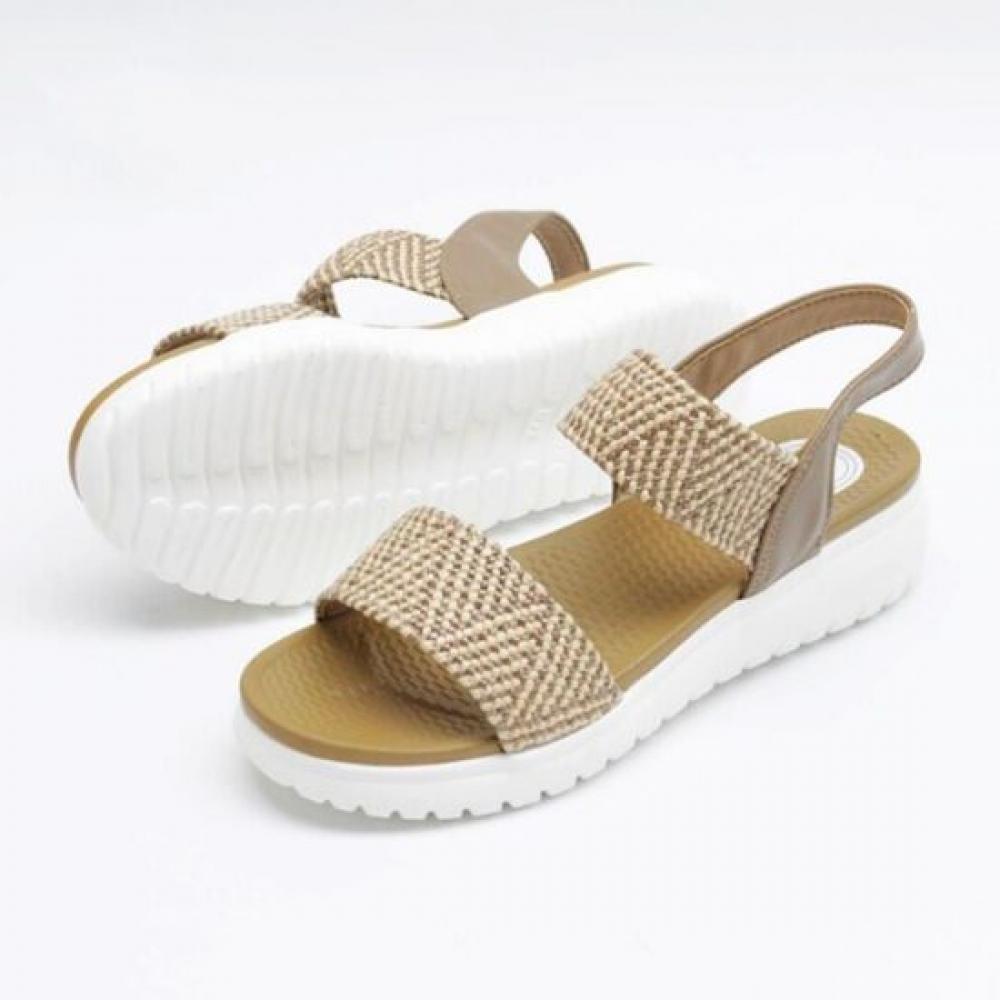 Melting Brown Women Wedge Weaving Sandals